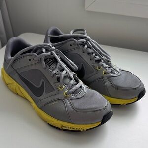 Nike Gray and Yellow Running Shoes